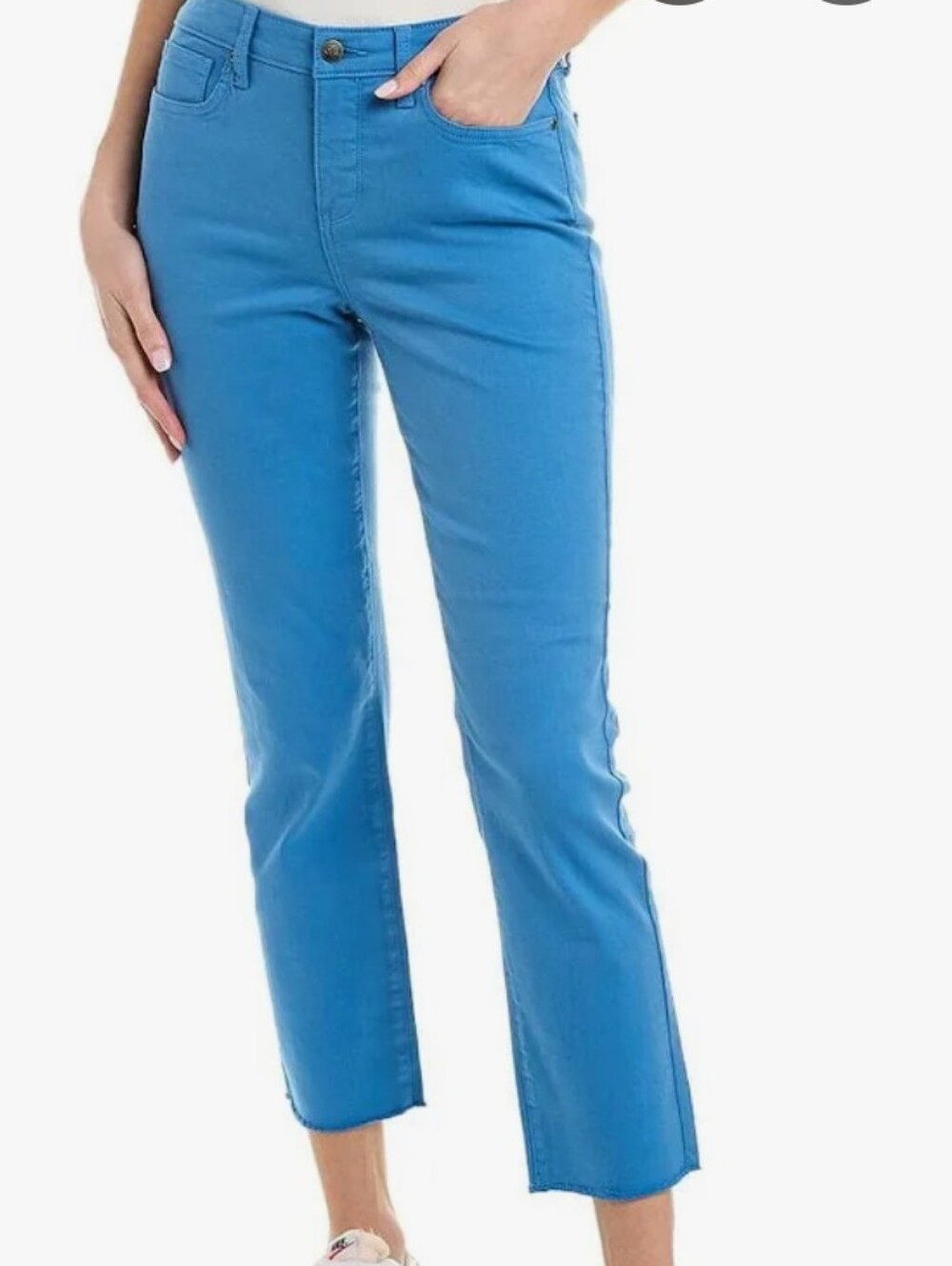 NYDJ Sheri Slim Cropped Jeans in Parisian Blue